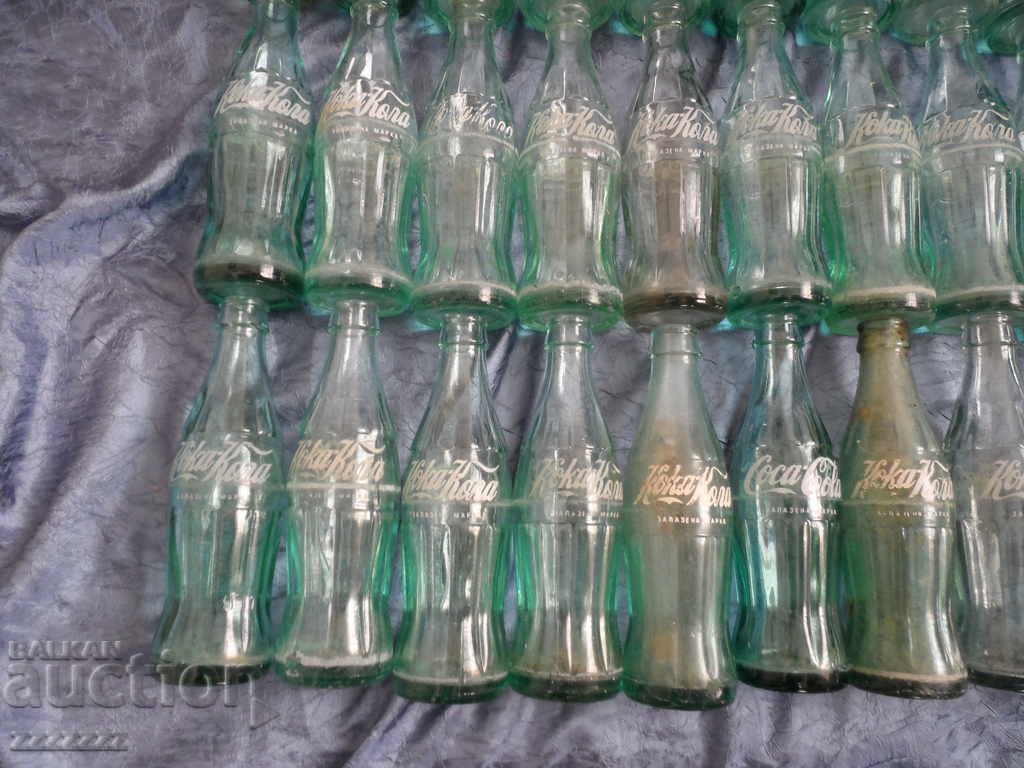 COCA - COLA glass bottles - 6 COCA - COLA glass bottles - 6