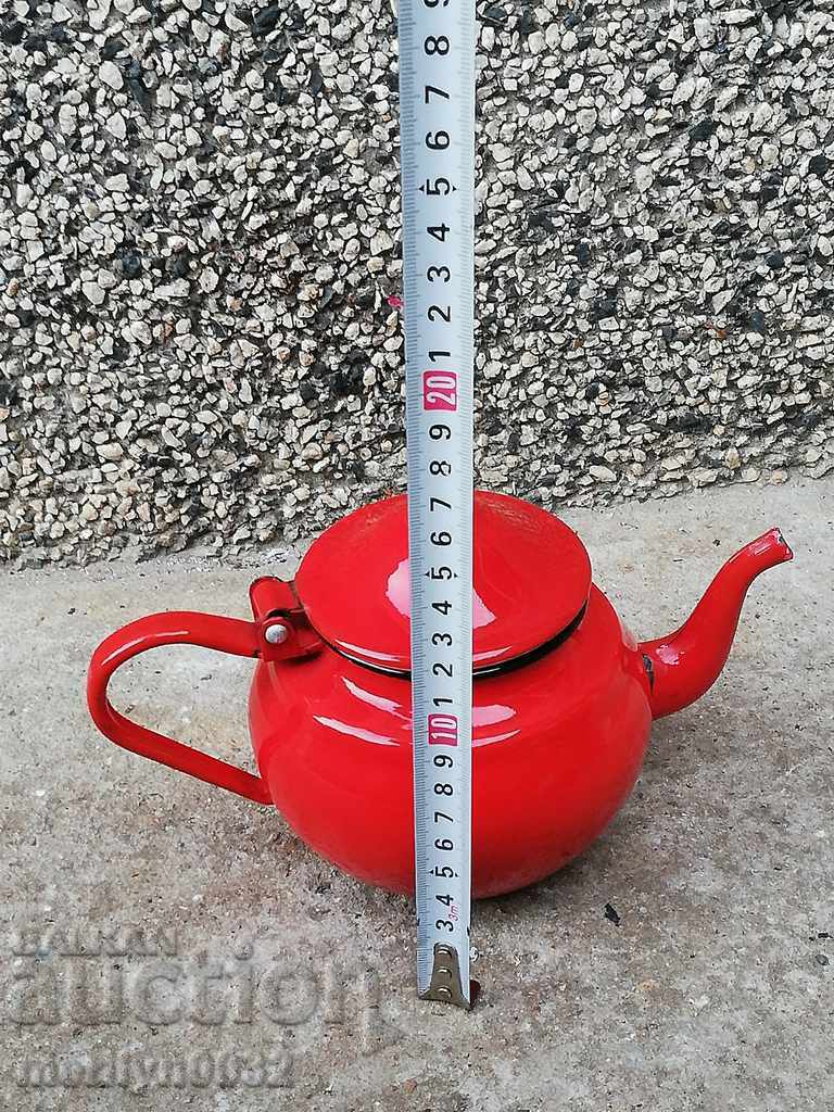 Enamel vessel, teapot, jug, jug, early soc with price 39.00 BGN | € 19.94 Enamel vessel, teapot, jug, jug, early soc with price 39.00 BGN | € 19.94