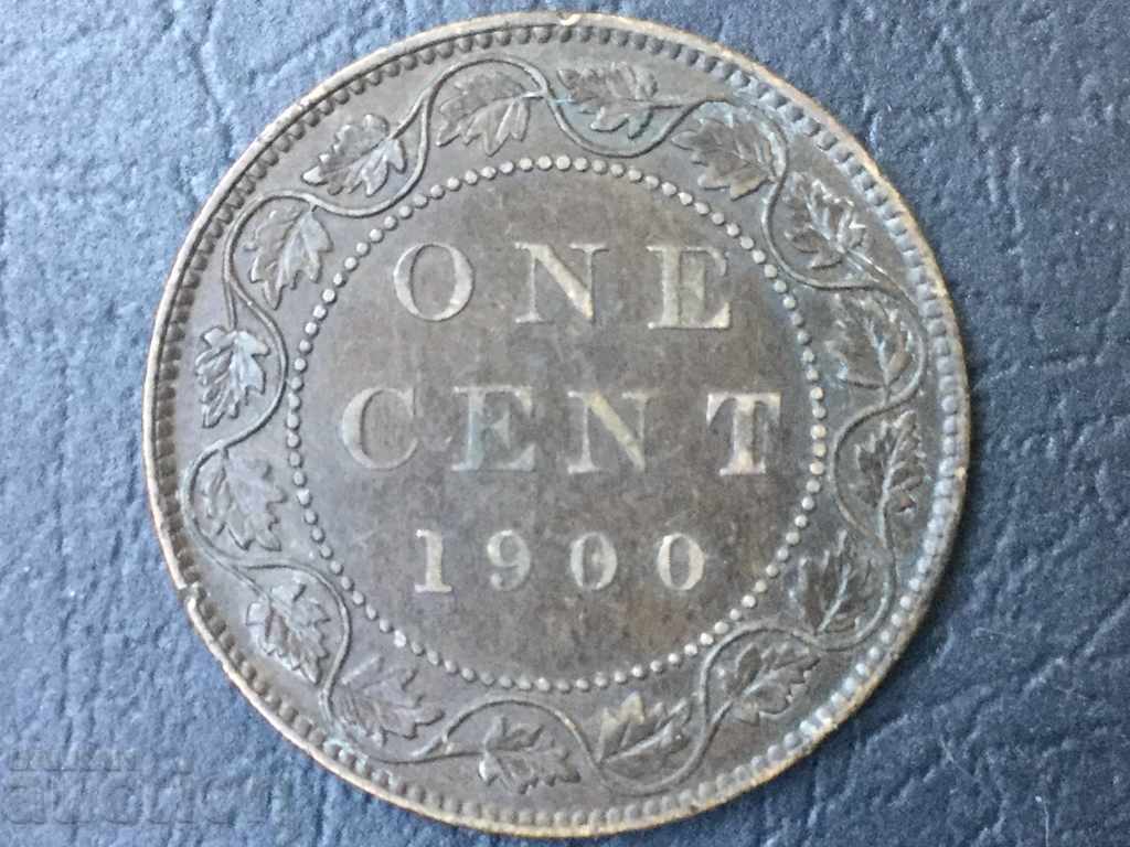 1 cent Canada 1900 Queen Victoria quality