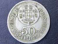 50 сентавос Сао Томе и Принсипе 1929 португалска колония