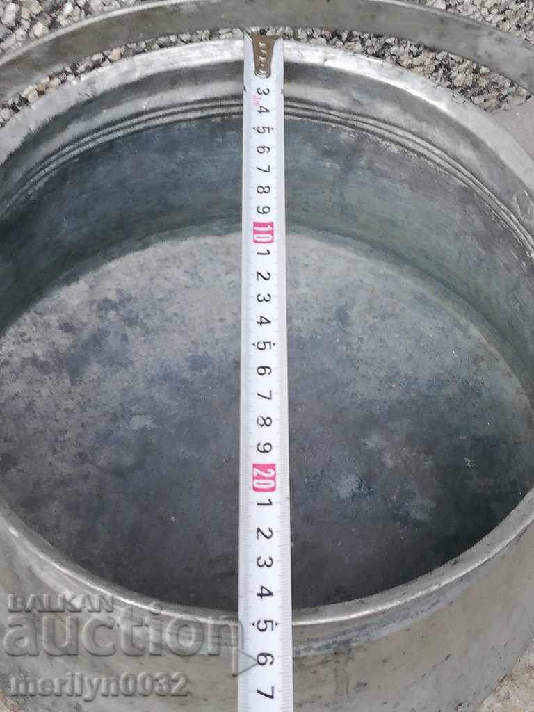 Tinned cauldron copper copper vessel mence menec - 5 Tinned cauldron copper copper vessel mence menec - 5