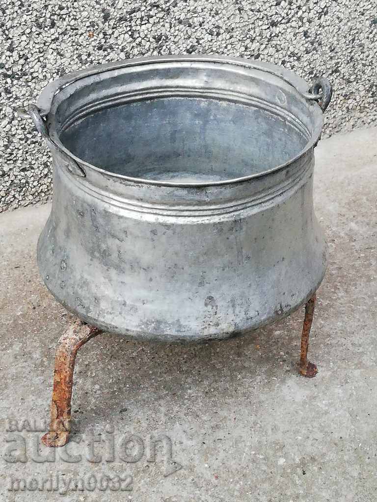 Tinned cauldron copper copper vessel mence menec - 6 Tinned cauldron copper copper vessel mence menec - 6