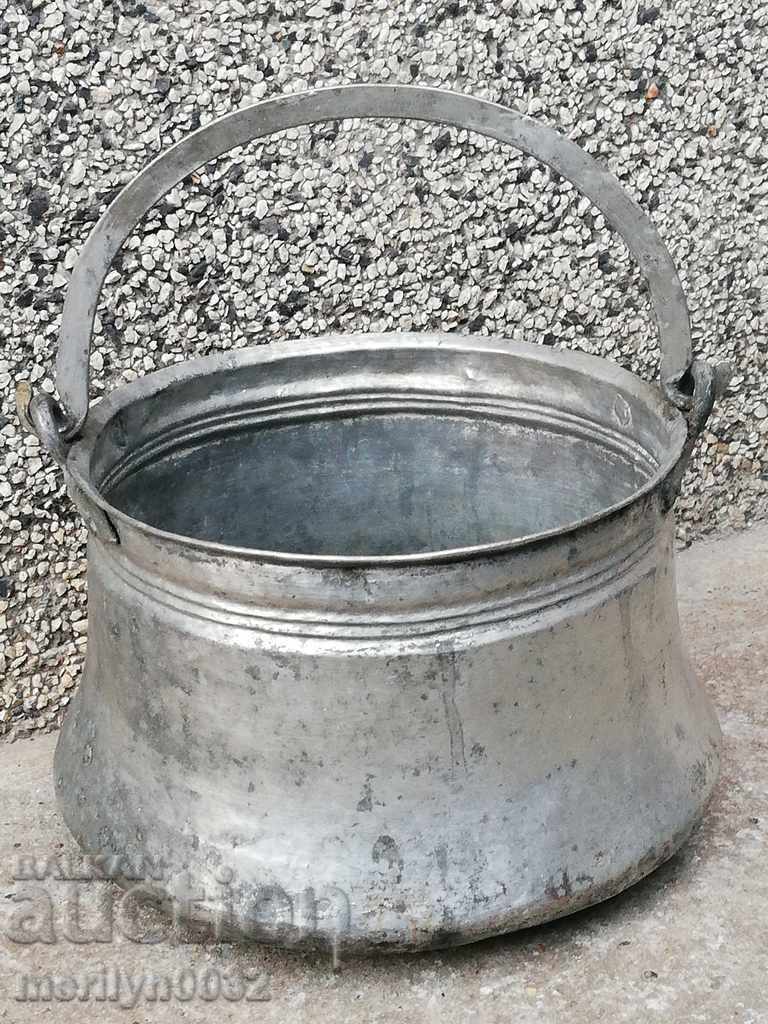 Tinned cauldron copper copper vessel mence menec