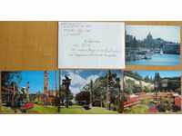 Ταξιδευμένος φάκελος με 4 κάρτες από τον Καναδά, δεκαετία του 1980