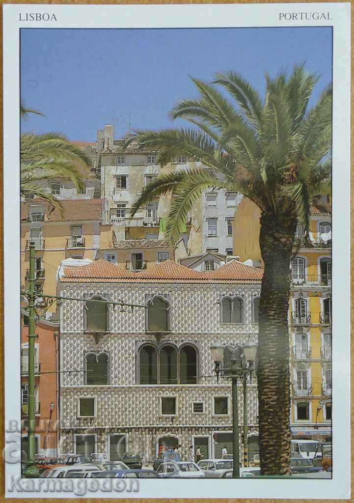 Пътувала картичка от Португалия, от 80-те години