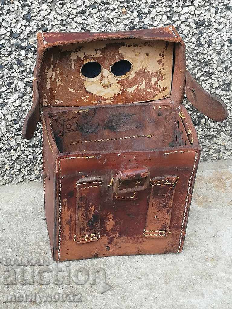 Auction  Leather baler for BATTERY case holster WW2 Second World