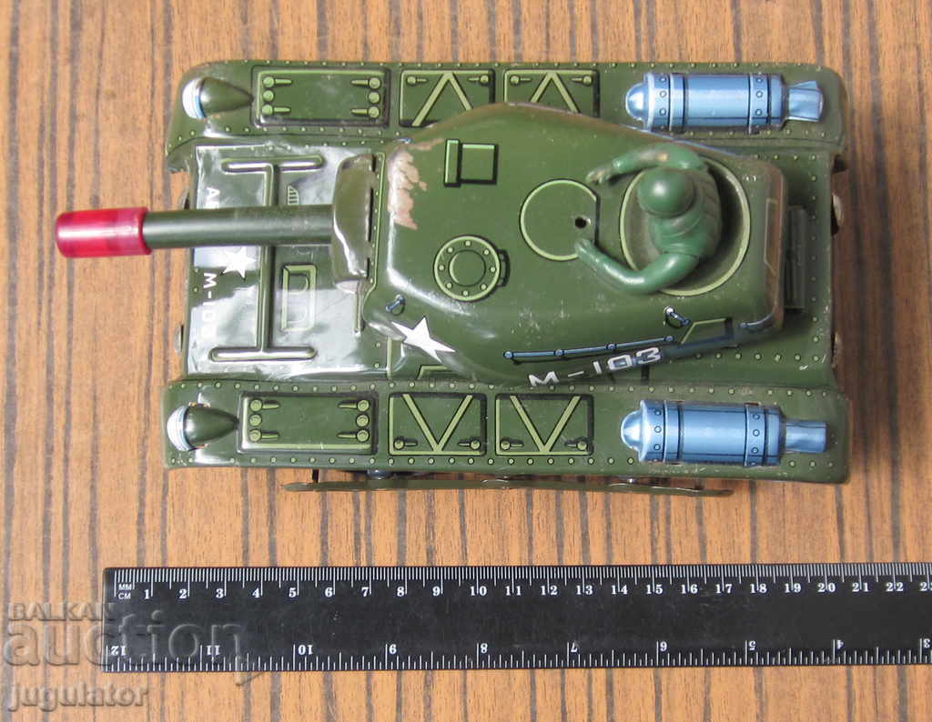 old Japanese military metal toy tank M-103 with price 50.00 BGN | € 25.56 old Japanese military metal toy tank M-103 with price 50.00 BGN | € 25.56