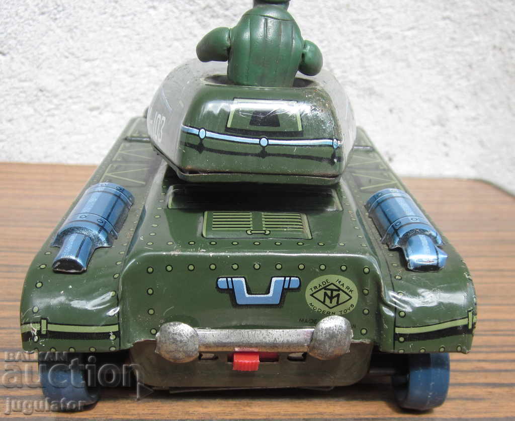 old Japanese military metal toy tank M-103 - 6 old Japanese military metal toy tank M-103 - 6