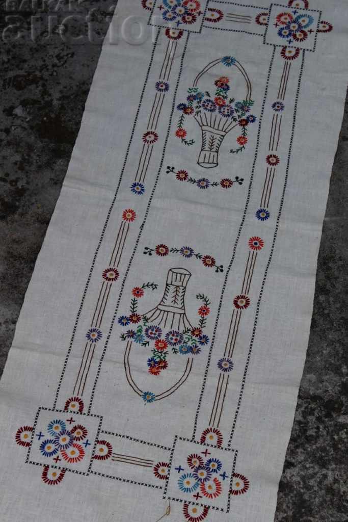 AUTHENTIC WOVEN TOWEL EMBROIDERY WARE MESSAL COVER EMBROIDERED
