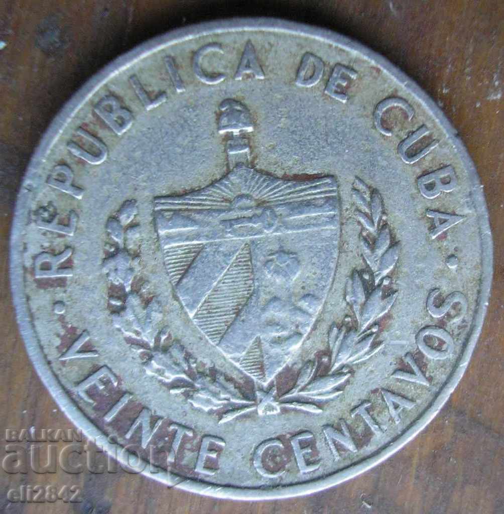 Cuba 20 centavos 1962