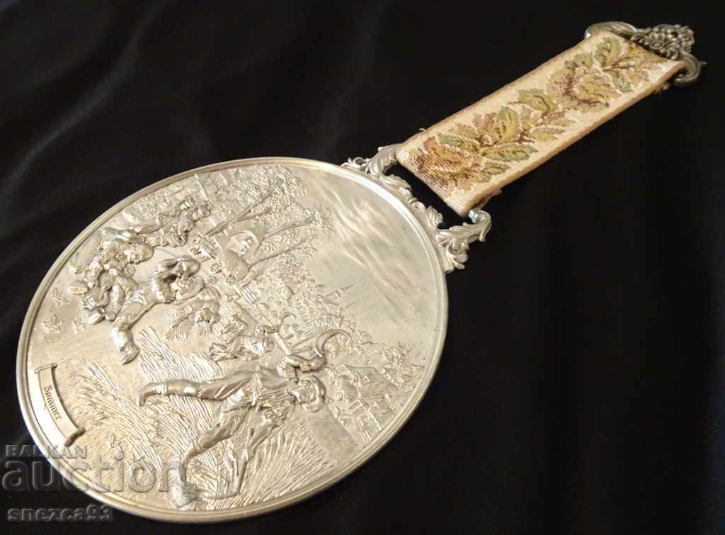 WMF embossed panel, tin painting Summer. WMF embossed panel, tin painting Summer.