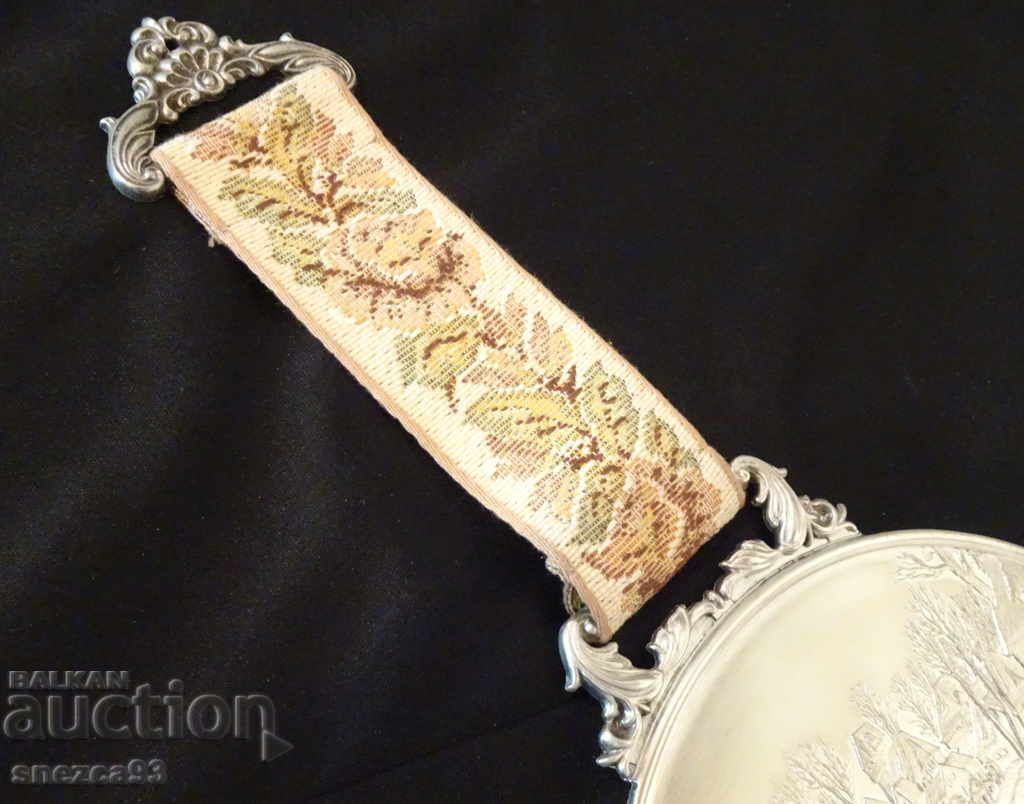 WMF embossed panel, tin painting Winter. - 6 WMF embossed panel, tin painting Winter. - 6