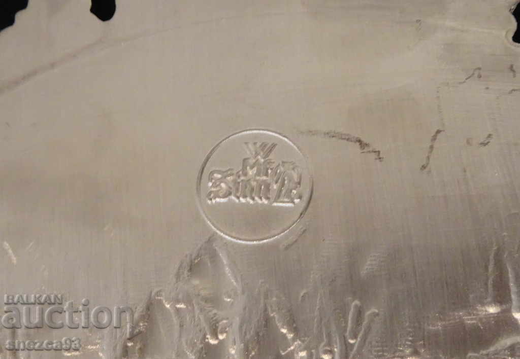 WMF embossed panel, tin painting Winter. - 7 WMF embossed panel, tin painting Winter. - 7