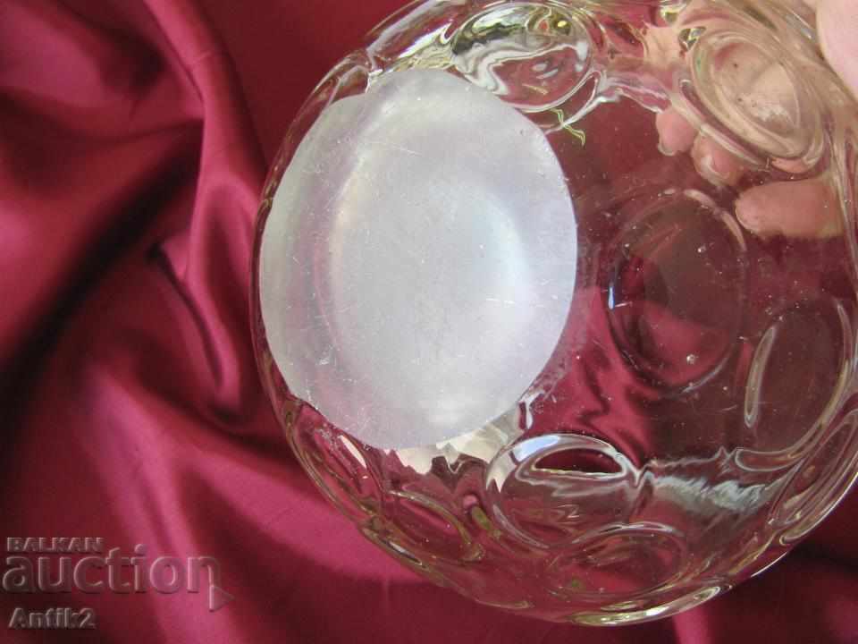 Secolul 19 din sticlă de sticlă foarte masivă, vază - 7