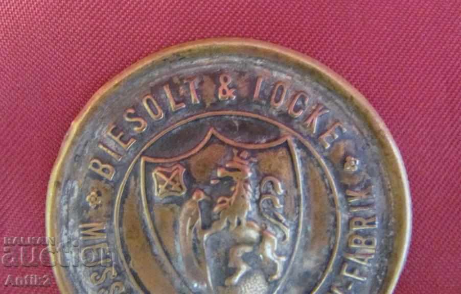 19th Century Bronze Emblem on the Cashier with price 130.00 BGN | € 66.47 19th Century Bronze Emblem on the Cashier with price 130.00 BGN | € 66.47