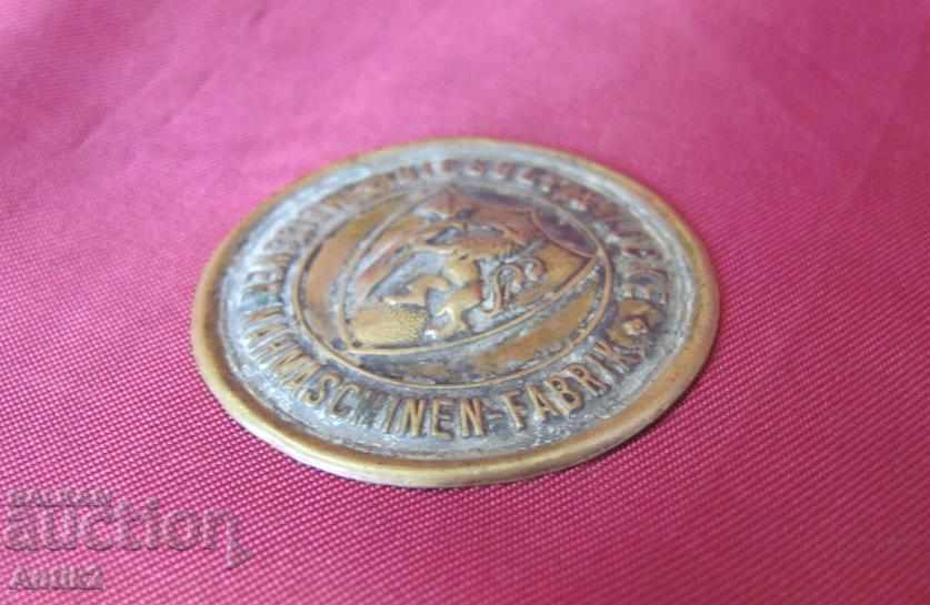 Delivery of 19th Century Bronze Emblem on the Cashier Delivery of 19th Century Bronze Emblem on the Cashier