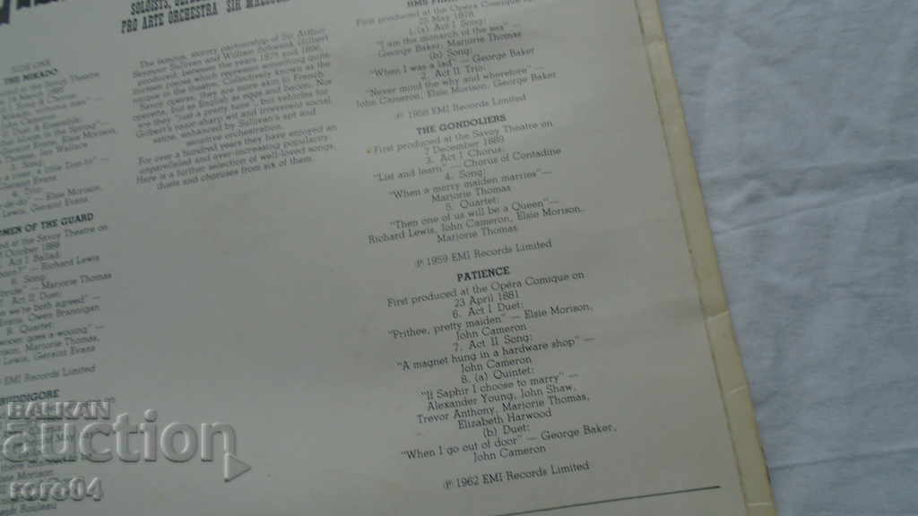 GILBERT & SULLIVAN - 6 GILBERT & SULLIVAN - 6