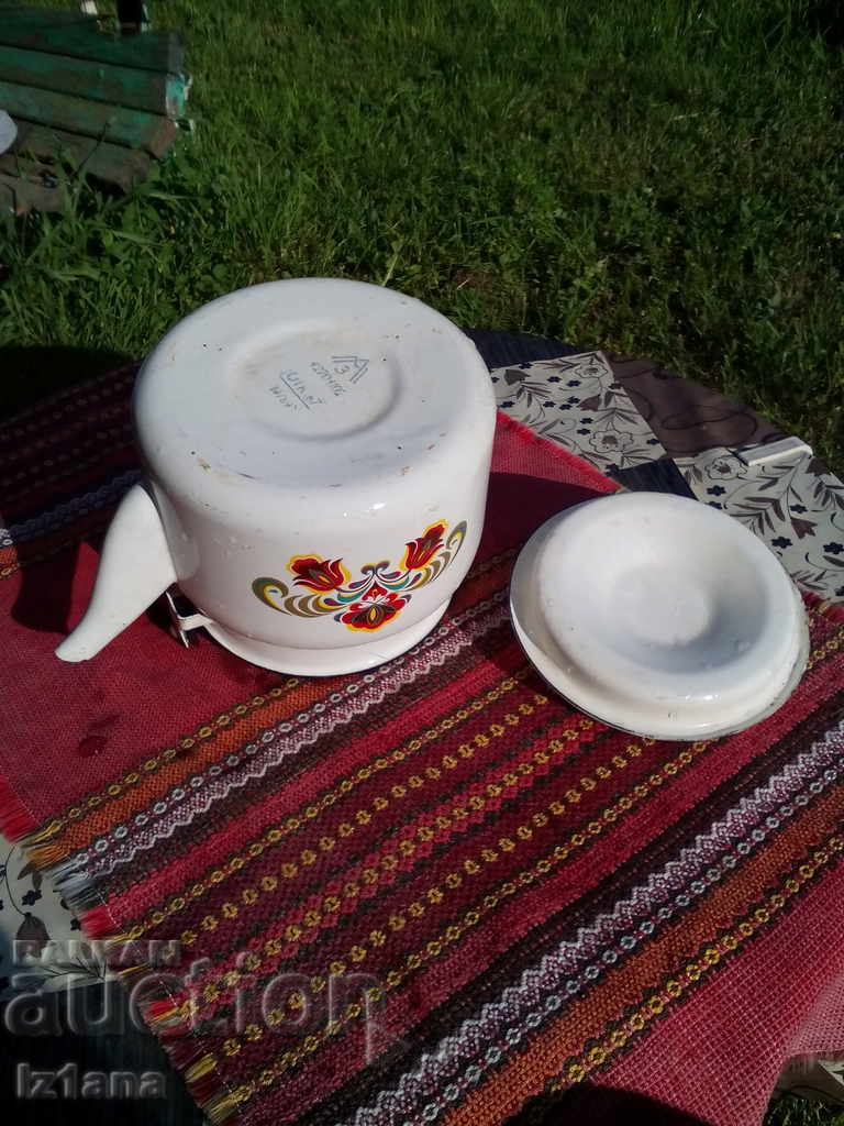 Old enamel teapot - 6 Old enamel teapot - 6