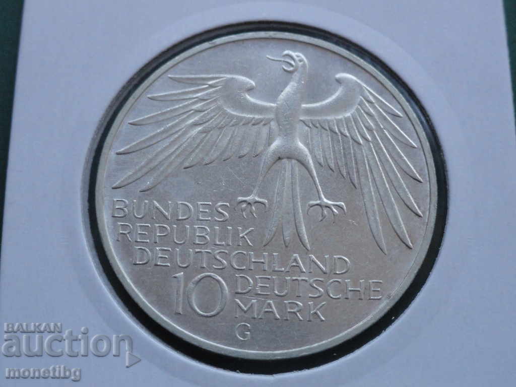 Germany 1972 - 10 Marks "Munich '72 - Stadium" (G) with price 31.00 BGN | € 15.85 Germany 1972 - 10 Marks "Munich '72 - Stadium" (G) with price 31.00 BGN | € 15.85