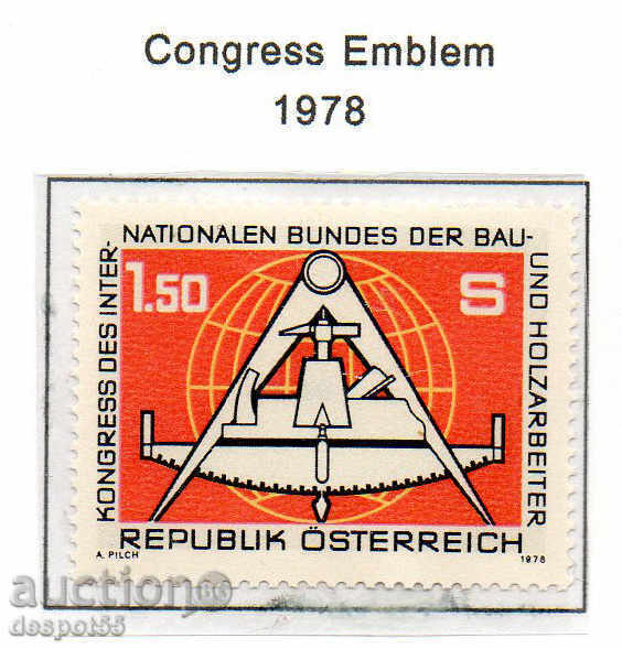 1978. Austria. Congresul al muncitorii din construcții.