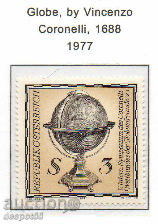1977. Austria. The Globe of Vincenzo Coronelli.