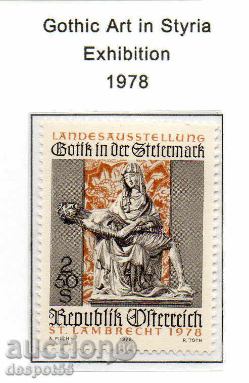 1978. Austria. Gothic art in Styria, exhibition.