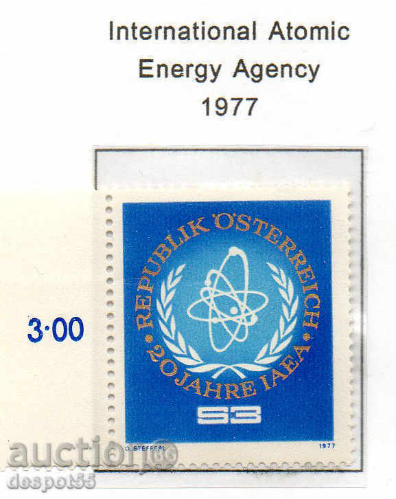 1977. Австрия. 20 г. Международна агенция за атомна енергия.
