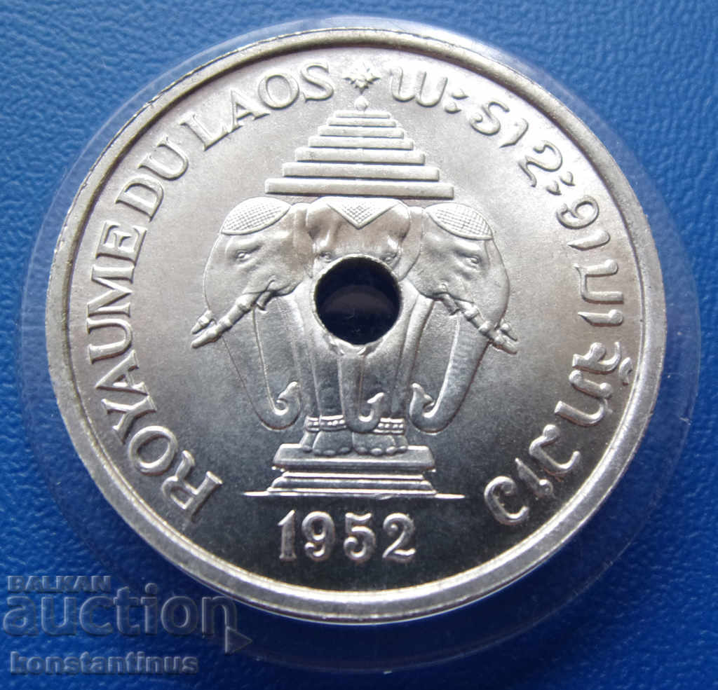 Laos Indochina 20 Cents 1952 UNC Rare