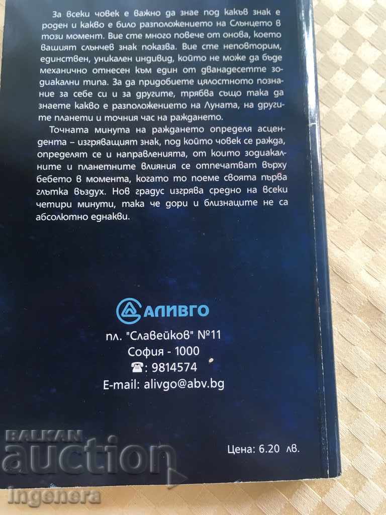 CARTE-MEDITAȚIE ASUPRA SEMNELOR ZODIACULUI-2004 cu preț 4.00 BGN | € 2.05