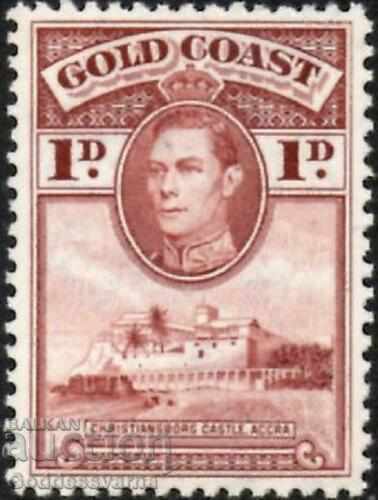 Gold Coast 1938 KGVI 1d Red-Brown 12 SG MNH