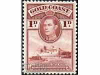 Coasta de Aur 1938 KGVI 1d Roșu-Brun 12 SG MNH
