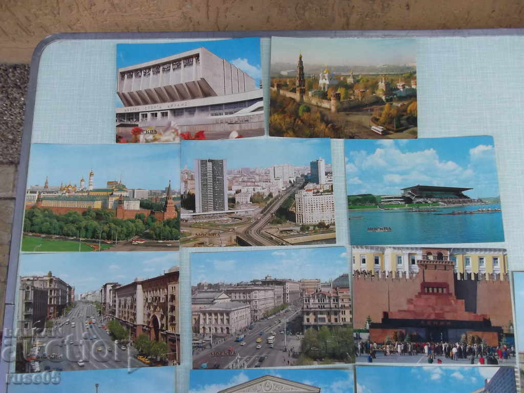 Lot of 16 pcs. cards "Moscow" with price 10.00 BGN | € 5.11 Lot of 16 pcs. cards "Moscow" with price 10.00 BGN | € 5.11