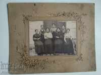 Фотография снимка картон Девойки 1901 г. Анастас  Новев