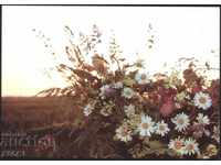 Καρτ ποστάλ Flora Flowers 1989 από την ΕΣΣΔ Λετονία