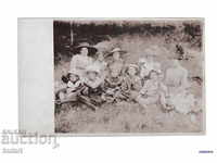 Καρτ ποστάλ γυναικών παιδιών αριστοκράτης καπέλο καπέλο εικόνα