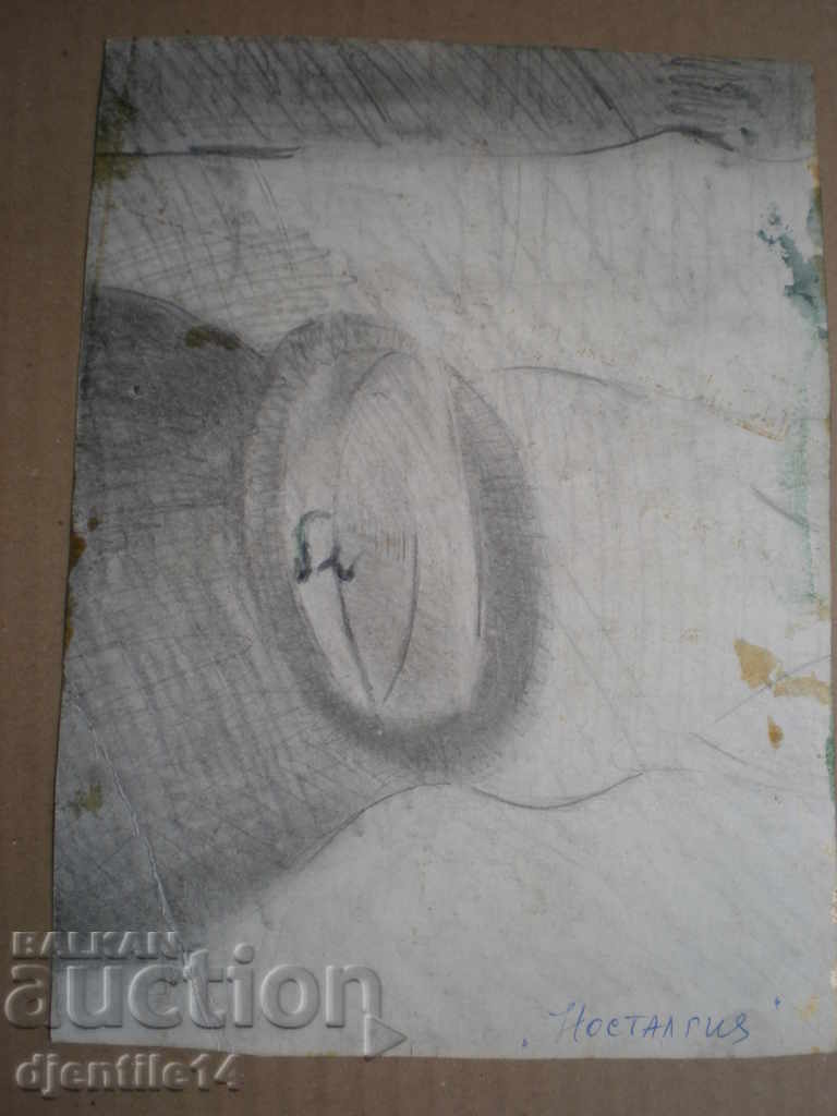 Auction tempera drawing Auction tempera drawing