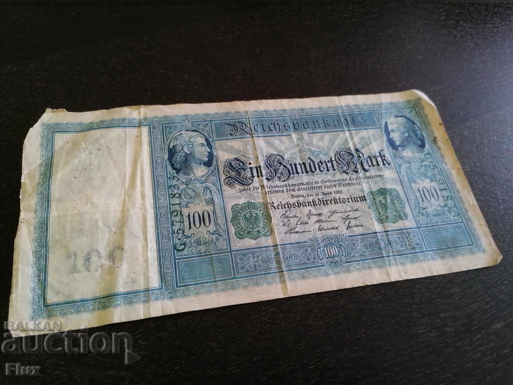 Delivery of Reich banknote - Germany - 100 marks | 1910