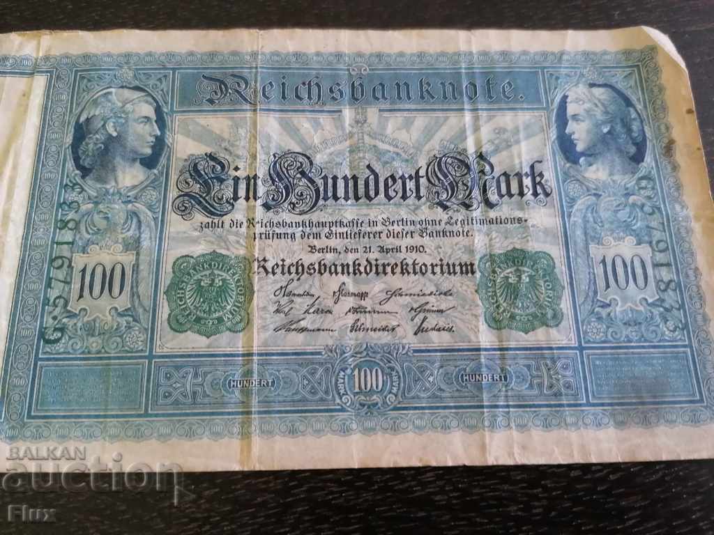 Reich banknote - Germany - 100 marks | 1910 - 5