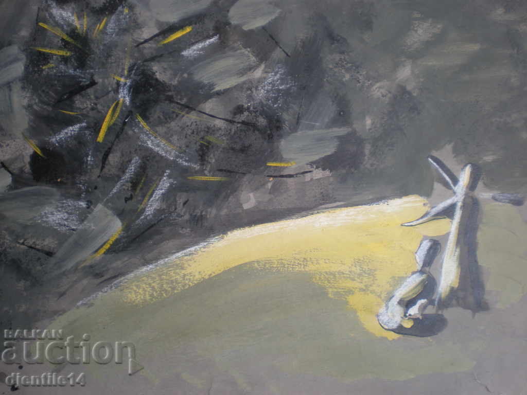 Auction gouache drawing Auction gouache drawing