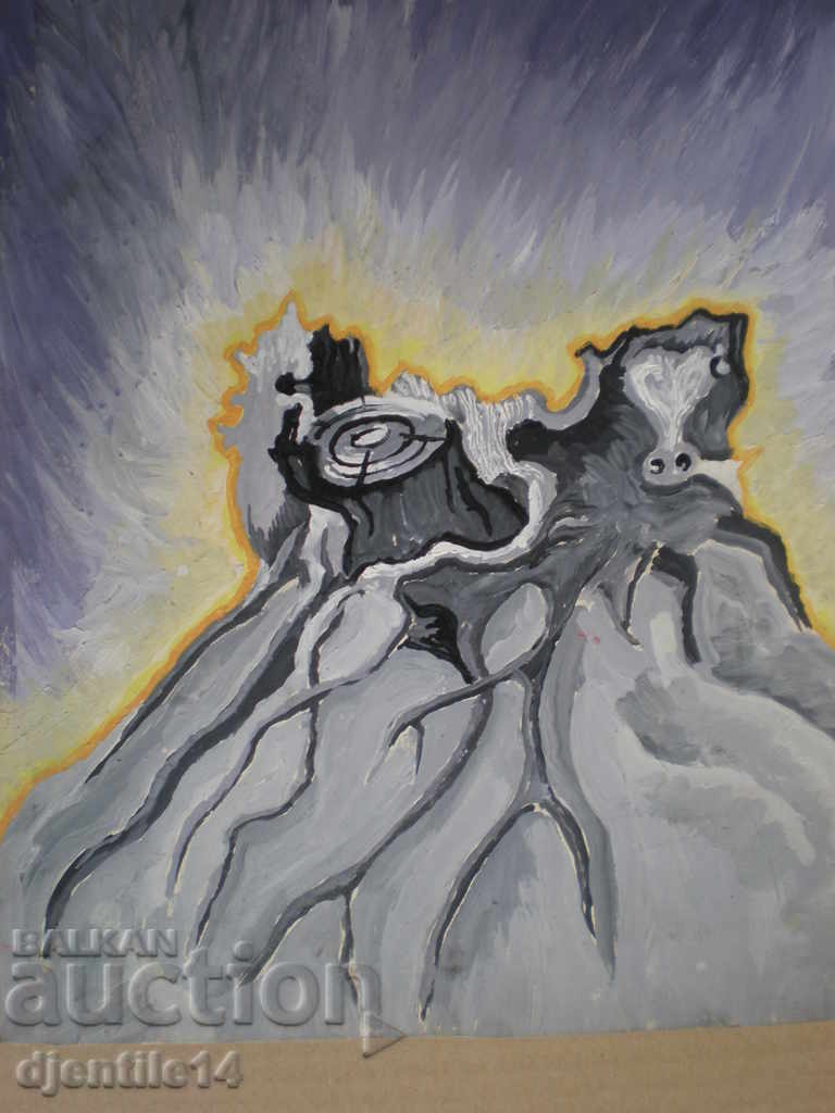 gouache drawing on cardboard with price 40.00 BGN | € 20.45 gouache drawing on cardboard with price 40.00 BGN | € 20.45