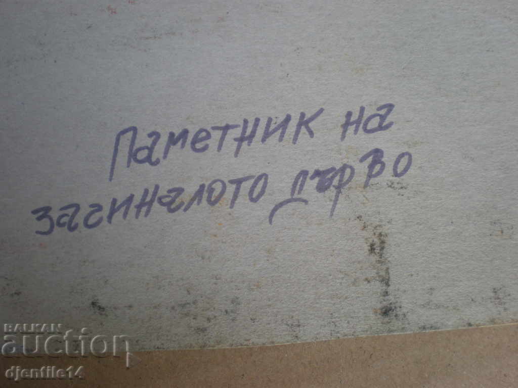 Delivery of gouache drawing on cardboard Delivery of gouache drawing on cardboard