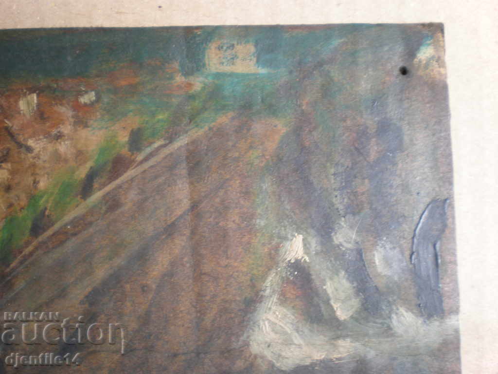 Auction oil painting of mukawa-orlov bridge Auction oil painting of mukawa-orlov bridge