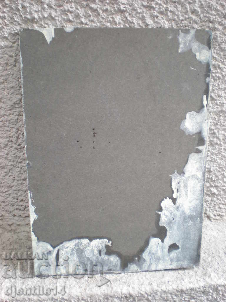 Delivery of oil drawing on cardboard