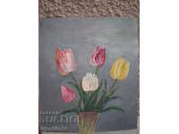 ελαιογραφία σε χαρτόνι