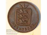 Marea Britanie Guernsey 4 monede rare dublu 1889