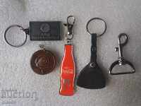 Lot old key coca cola, Bulgarian rose and others.