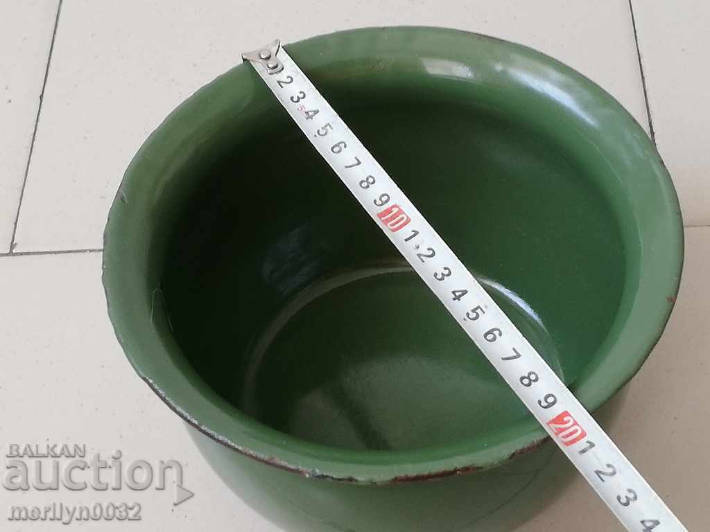 Delivery of Old enameled tsukal tsukal NRB enameled pot without lid Delivery of Old enameled tsukal tsukal NRB enameled pot without lid