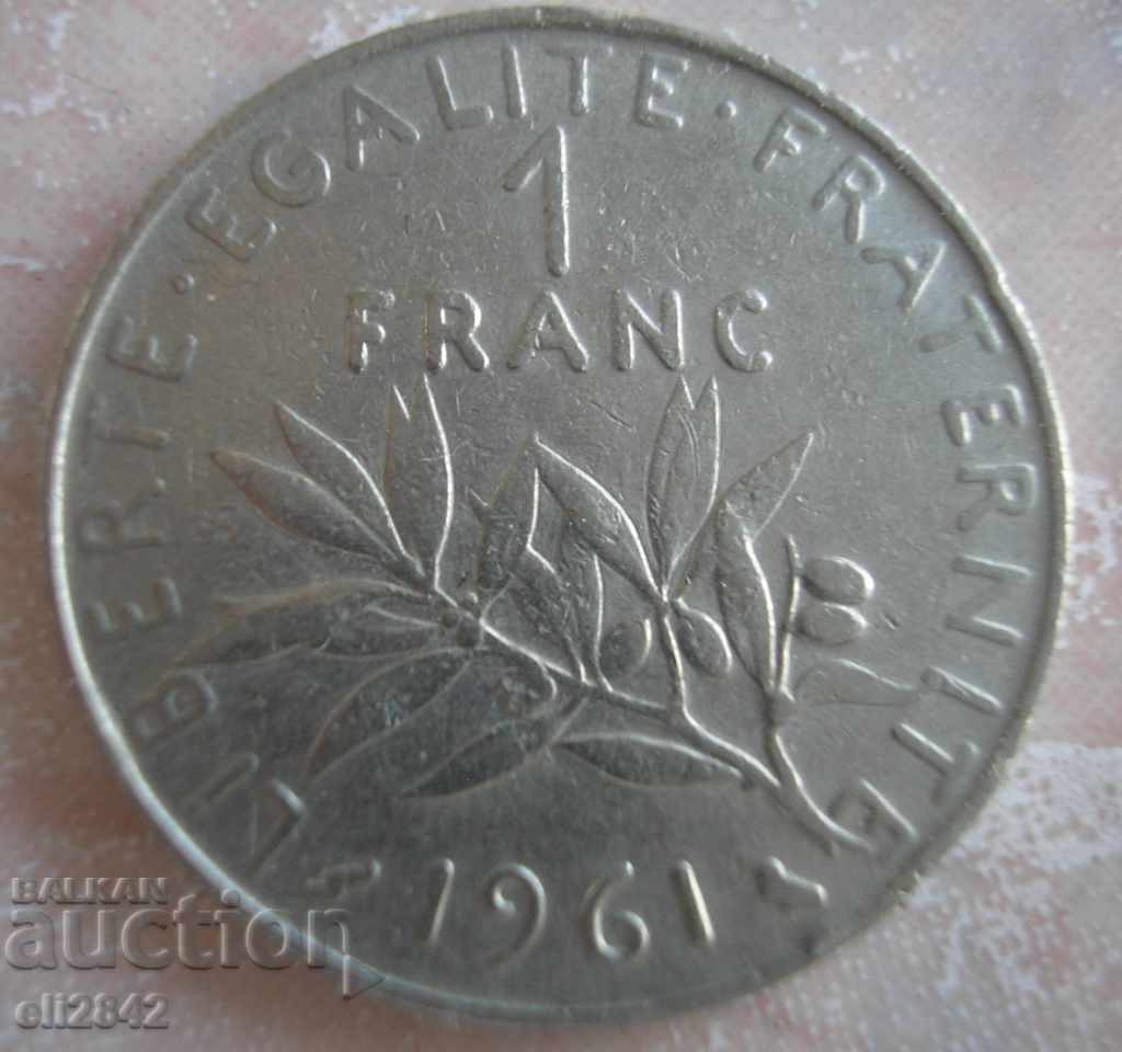 1 franc France 1961