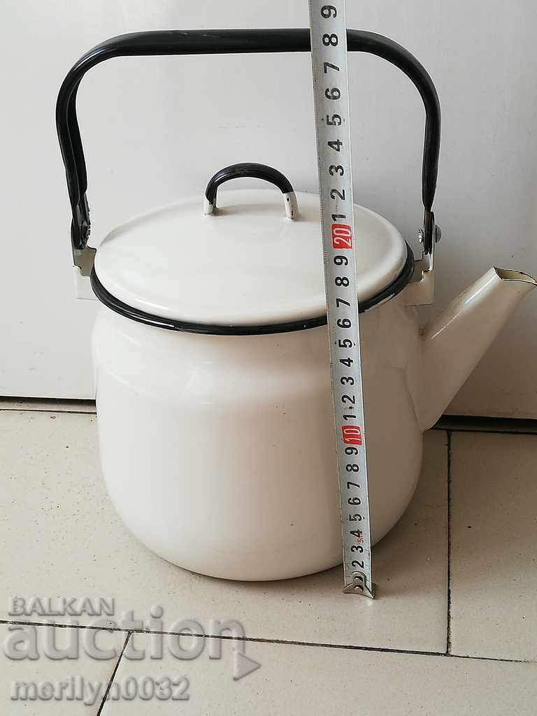 Ceainic emailat de la Sotsa, un vas cu email, URSS - 5 Ceainic emailat de la Sotsa, un vas cu email, URSS - 5