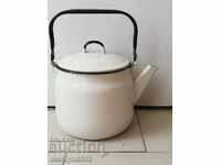 Επισμαλτωμένη τσαγιέρα από τη Σότσα, αγγείο με σμάλτο, ΕΣΣΔ